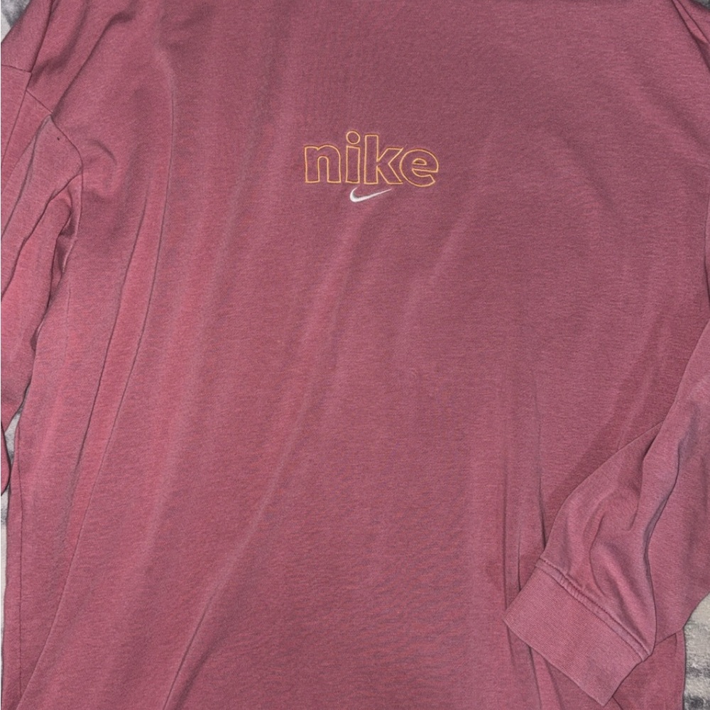 Nike Logo Salmon Long Sleeve Shirt